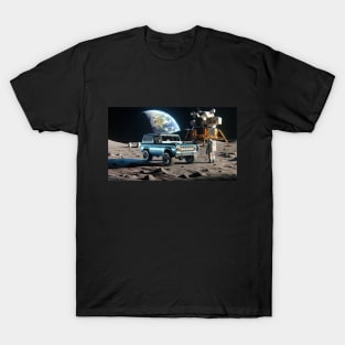 1966 Ford Bronco on the Moon T-Shirt